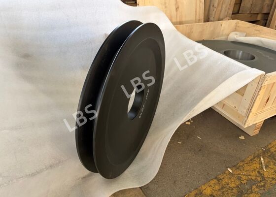 Precision Machined Wire Rope Sheave Anti-wear For Steel Cable Ø500 Groove Ø19